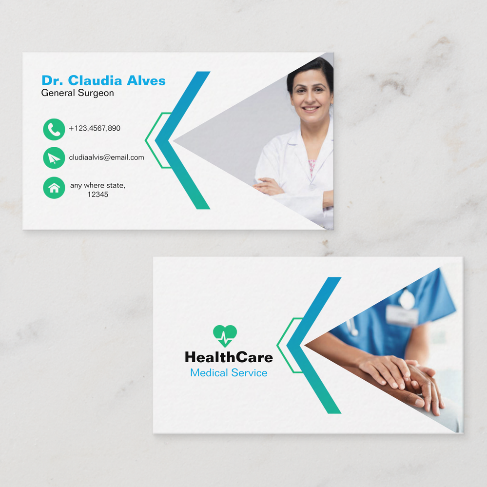 Zazzle Minimalist Classic for General Surgeons, Classic D Business Card (Front_Back).png