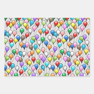 Zazzle Birthday Balloons Wrapping Paper Sheets (Front).png