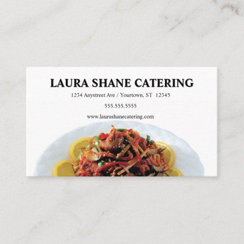 Chef Catering Food Service Restaurant business card