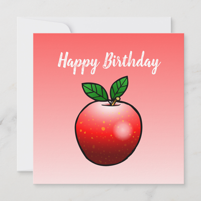 Zazzle Lovely Red Apple Card (Front).png
