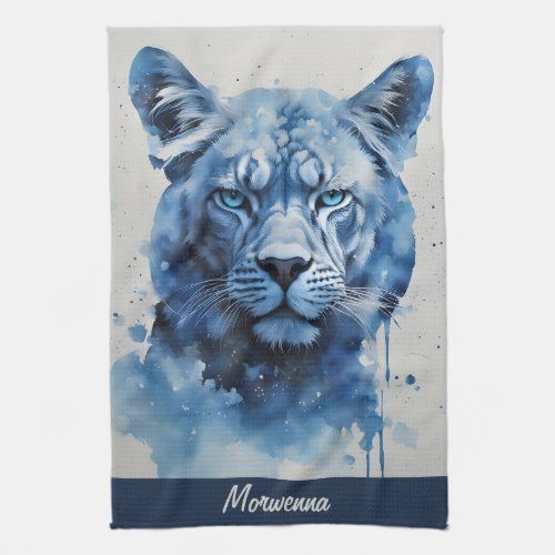 Blue panther kitchen towel