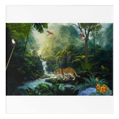 in the jungle acrylic print