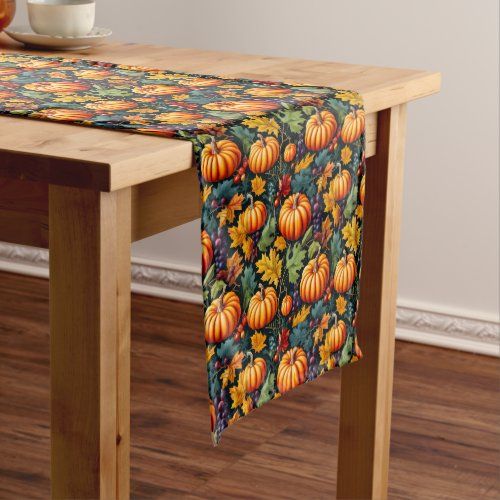 Big and Little Fall Pumpkins table runner