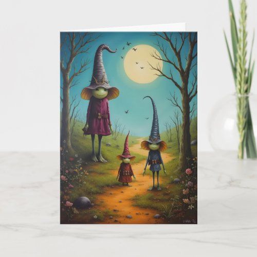 Goblin Mom and Kids card