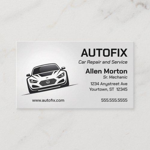 Auto Repair Mechanic business card