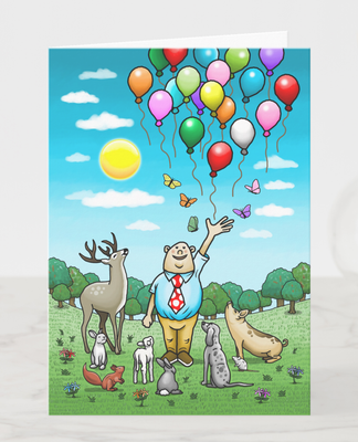 Zazzle Balloons in the air Birthday Card (Front).png