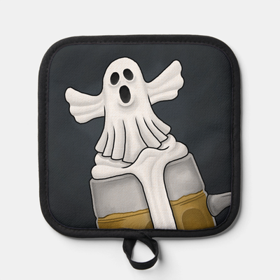 Zazzle Spooky Halloween Ghost Pot Holder (Front).png