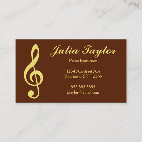 Golden Treble Clef
