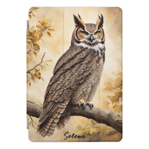 Great Horned Owl iPad cover