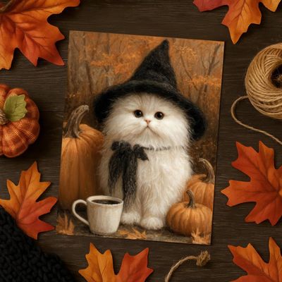 cute_halloween_white_cat_witch_with_coffee_cup_postcard-r_j4ypr9_1024