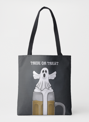 Zazzle Trick or Treat Ghost Tote Bag (Front).png