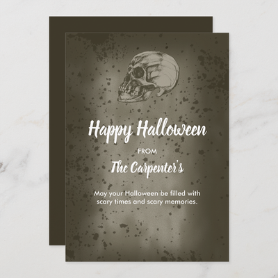 Zazzle The Halloween Skull Holiday Card (Front_Back).png
