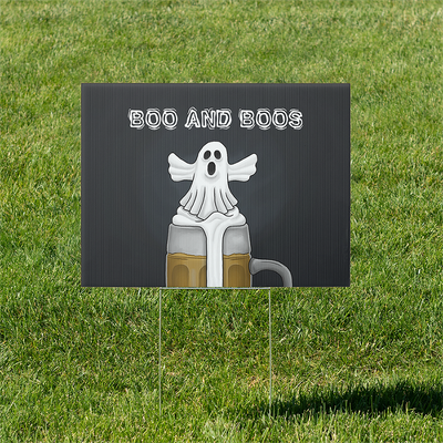 Zazzle Spooky Boo and Boos Sign (Insitu).png