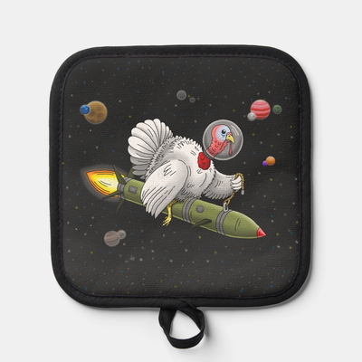 Zazzle Thanksgiving Rocket Turkey Pot Holder (Front).png