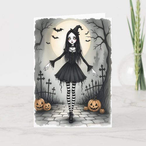 Halloween Girl greeting card