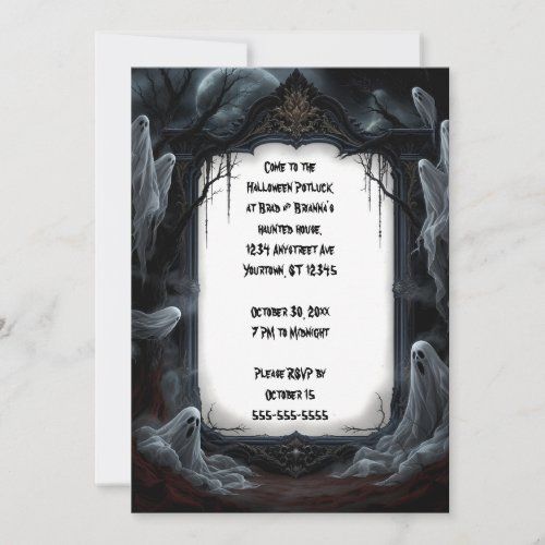 Eerie Night invitation