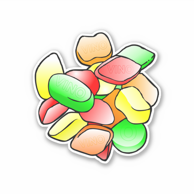 Zazzle Colorful English Wine Gums Sticker (Front).png