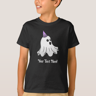 Zazzle Cute and Creepy Ghost T-Shirt (Front).png