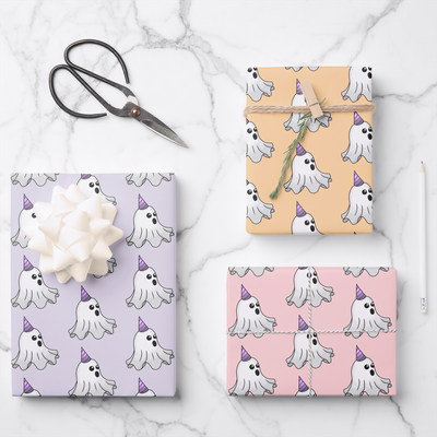 Zazzle Beautiful Halloween Ghost Wrapping Paper Sheets (Front).png