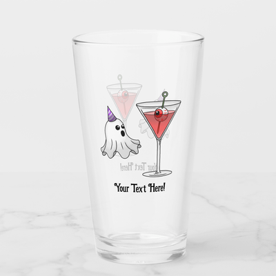 Zazzle Cute Ghost & Spooky Cocktail Glass (Front).png