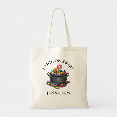 Zazzle Trick or Treat Candy Cauldron Tote Bag (Front).png