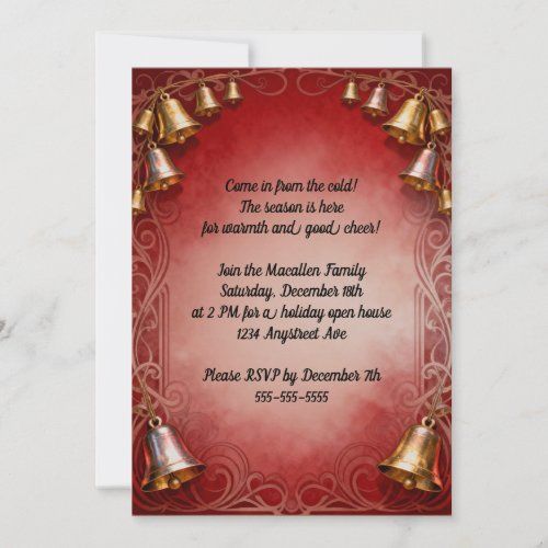 Beautiful Bells Christmas Party invitation