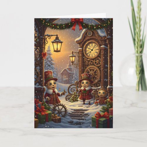 A Clockwork Christmas holiday card