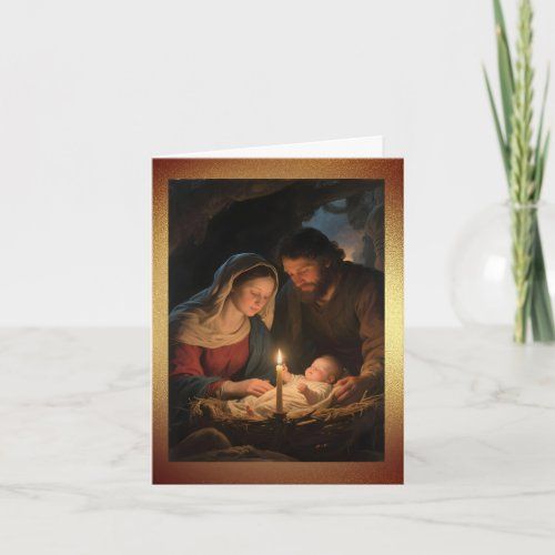 The Holy Family holiday card