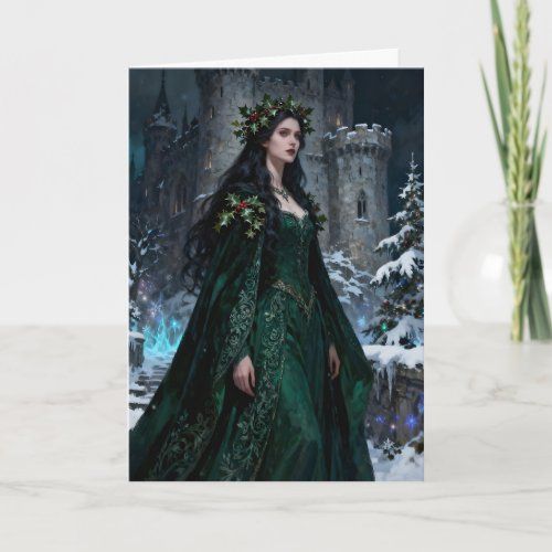 The Holly Queen holiday card