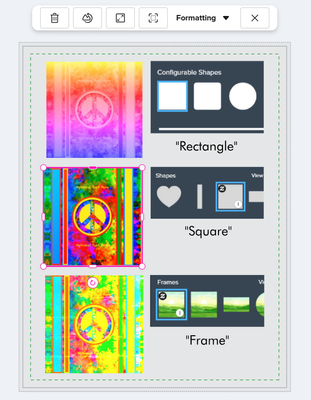 selecting a manually masked image