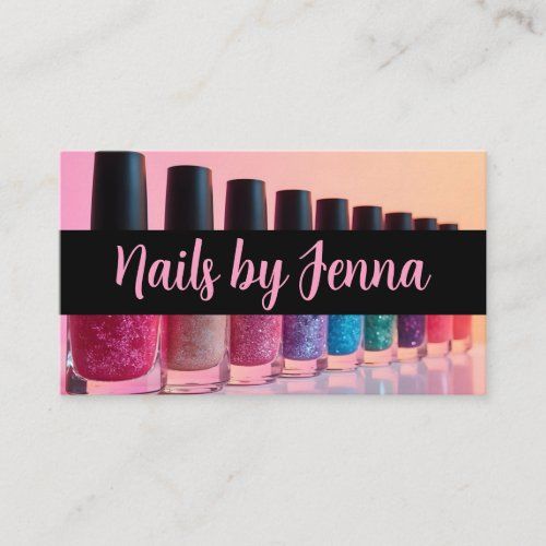 Nail Polish Bottles business card