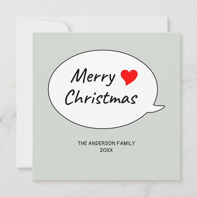 Zazzle Beautiful heart and a lovely Christmas Holiday Card (Front).png
