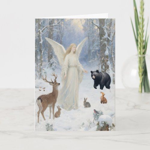 Angel of the Forest Christmas card