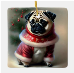 Christmas Pug