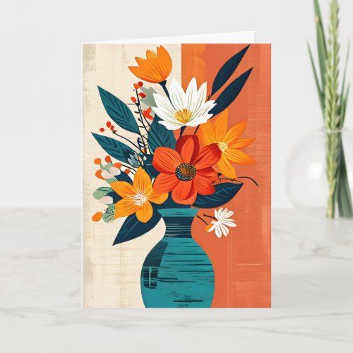 Pop Art Bouquet Mother's Day card