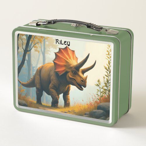 Triceratops in the Forest lunch box