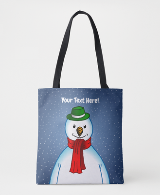 Zazzle The Snowman and the Snowy Weather Tote Bag (Front).png