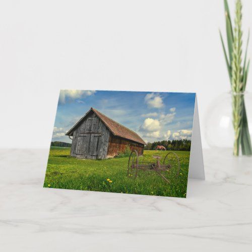 Rural Scene Father's Day card