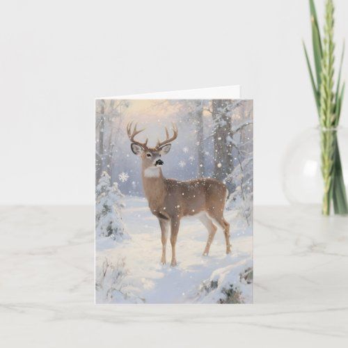 Deer and Winter Magic card