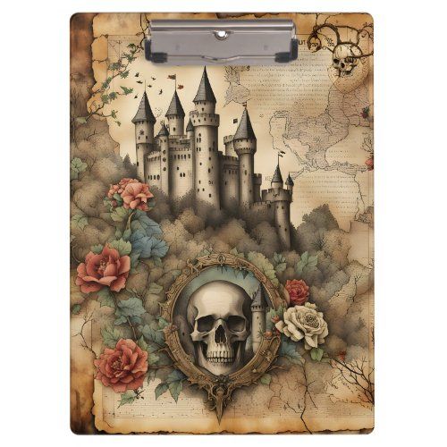 Skull in a Frame Fairy Tale Junk Journal