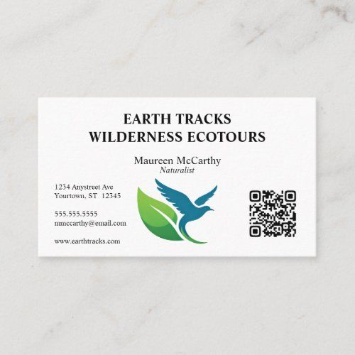 Bird and Leaf Ecotourism card
