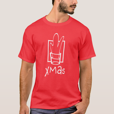 Zazzle Ugly Red Xmas T-Shirt (Front).png