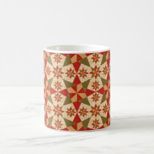 Beautiful Christmas Star Quilt mug