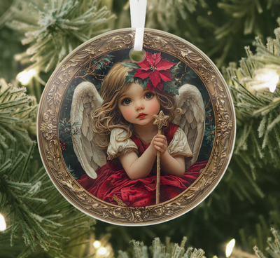 Angel Glass Ornaments