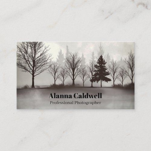Trees in the Mist business card