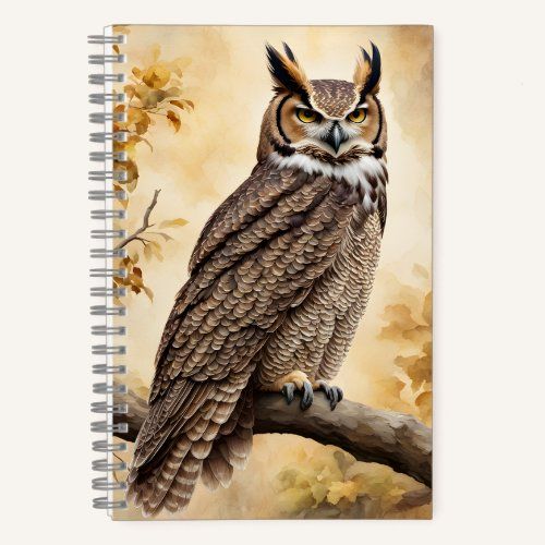 Great Horned Owl notebook