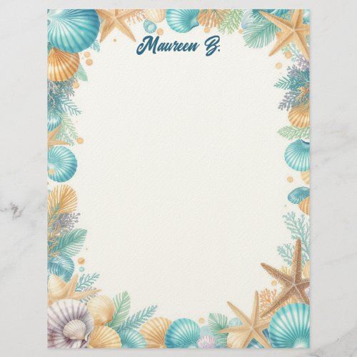 Shells of the Sea stationery