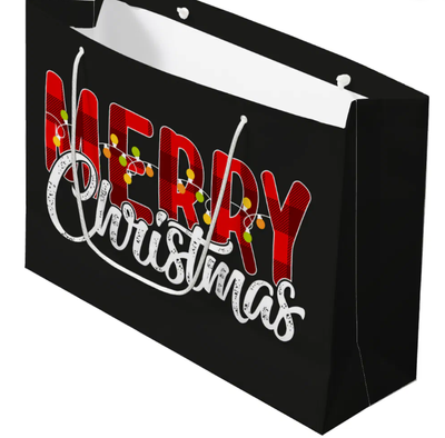 Christmas Typography Gift Bag