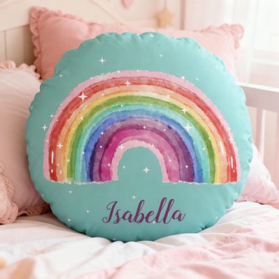 Pillow - Rainbow with white stars