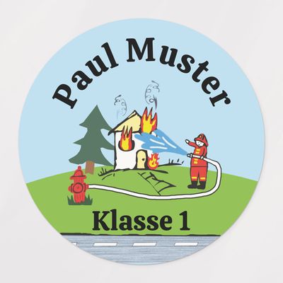 Label - firefighter | waterproof